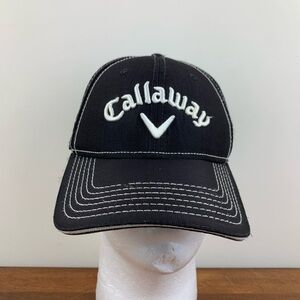 Callaway Hat Cap Strap Back Black Red Big Bertha Golf Casual Mens Speed Regime